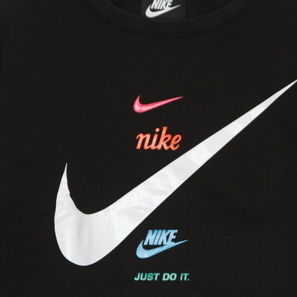 Nike Kids Black and White Logo Sweatshirts size 5 - Picture 8 of 12